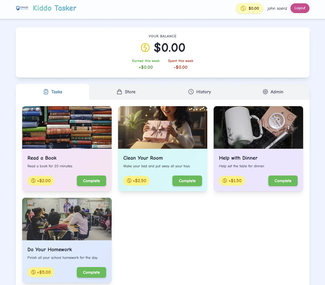 Kiddo - Childcare and pediatric task management platform